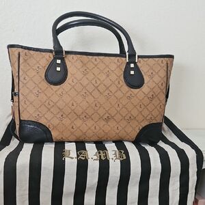 L.A.M.B. Y2K Gwen Stefani St Thomas Rare Like New LARGE TOTE Signature Bag